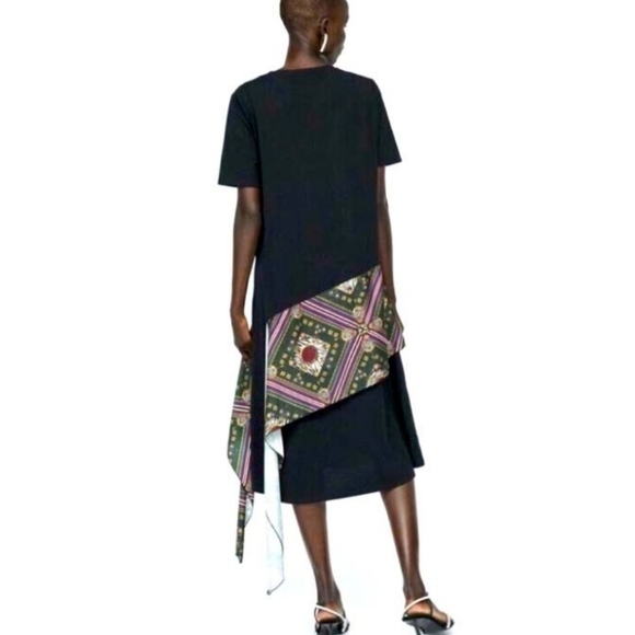 ZARA black large with side tie ruffle - Picture 3 of 4